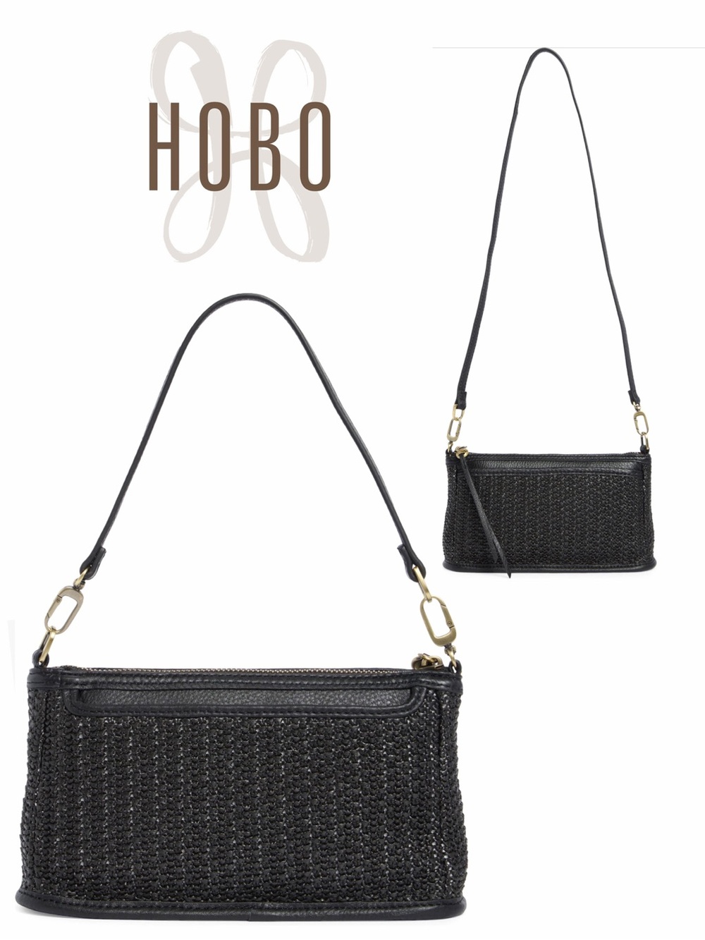 NWT HOBO Cadence Straw Crossbody bag